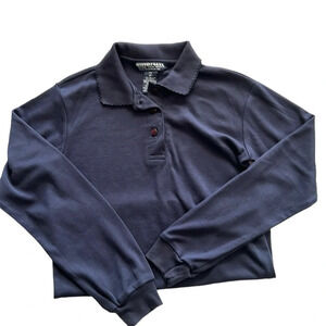 French Toast Girls long sleeve blue shirt